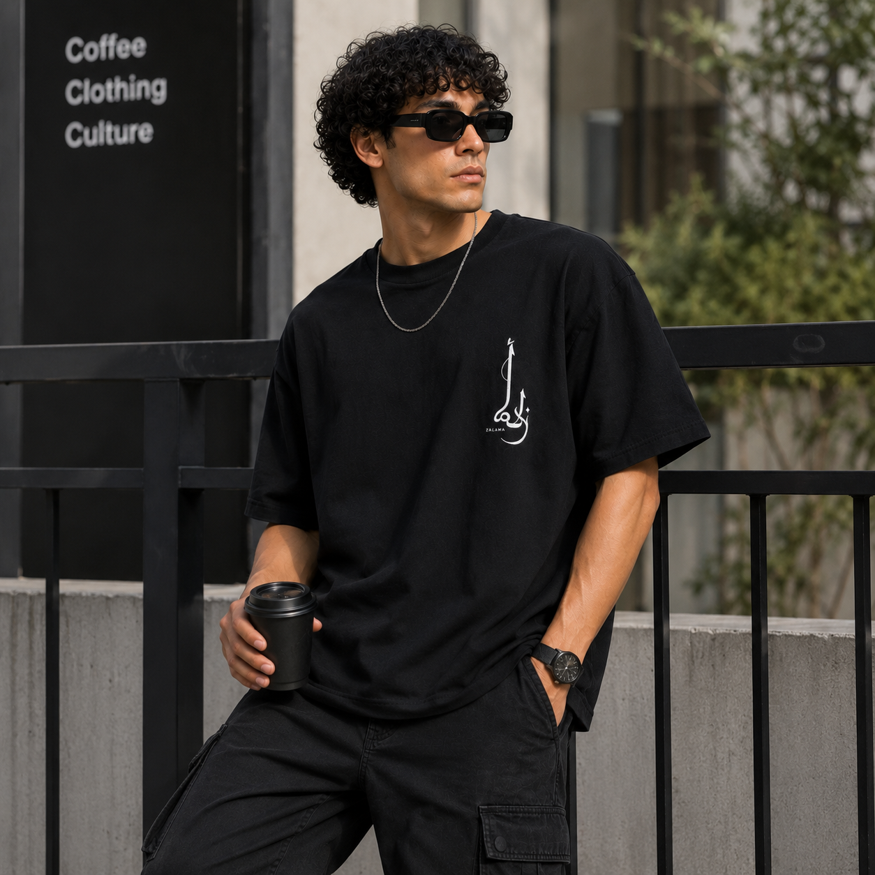 Zalama Consequences Oversized Streetwear T-Shirt - Black