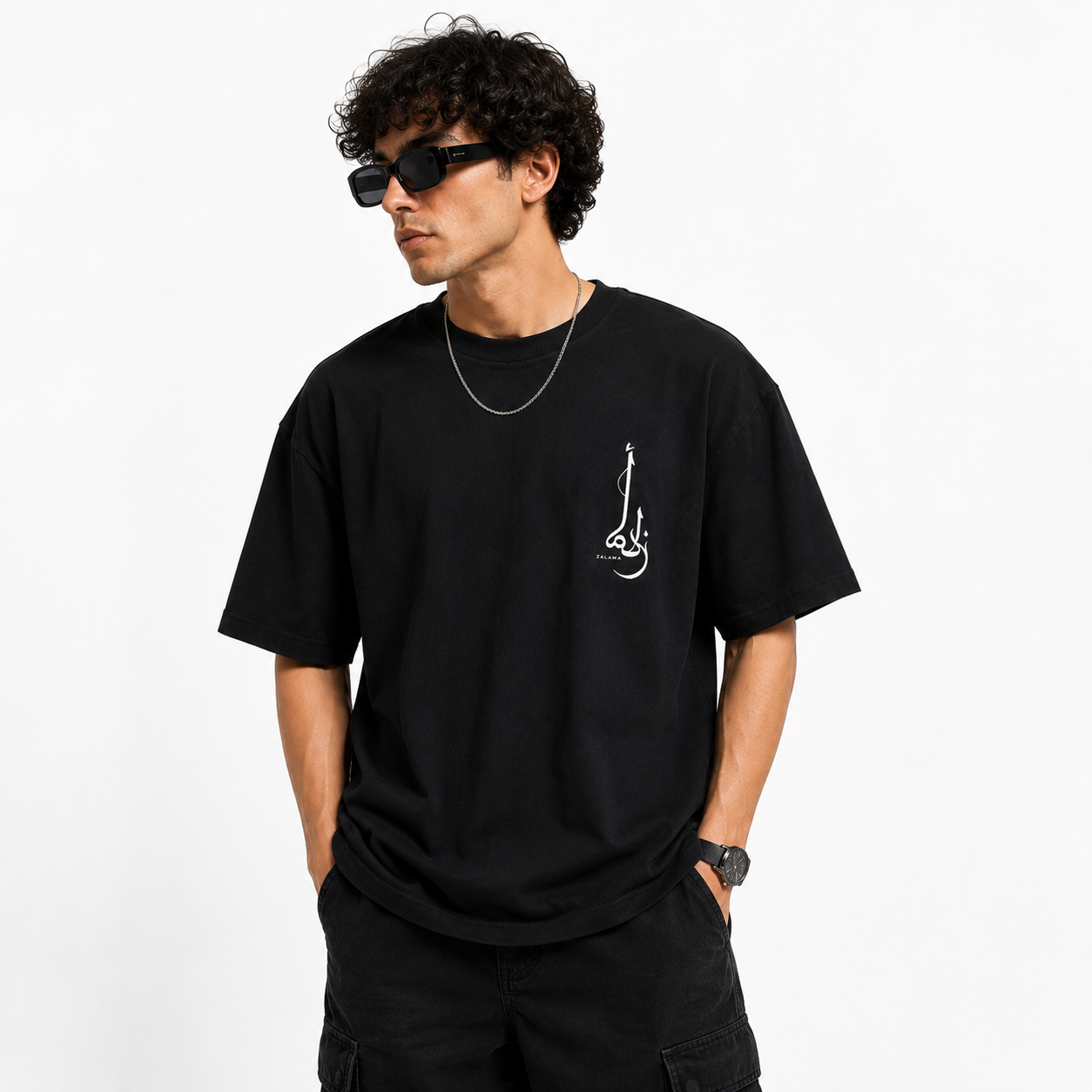 Zalama Consequences Oversized Streetwear T-Shirt - Black