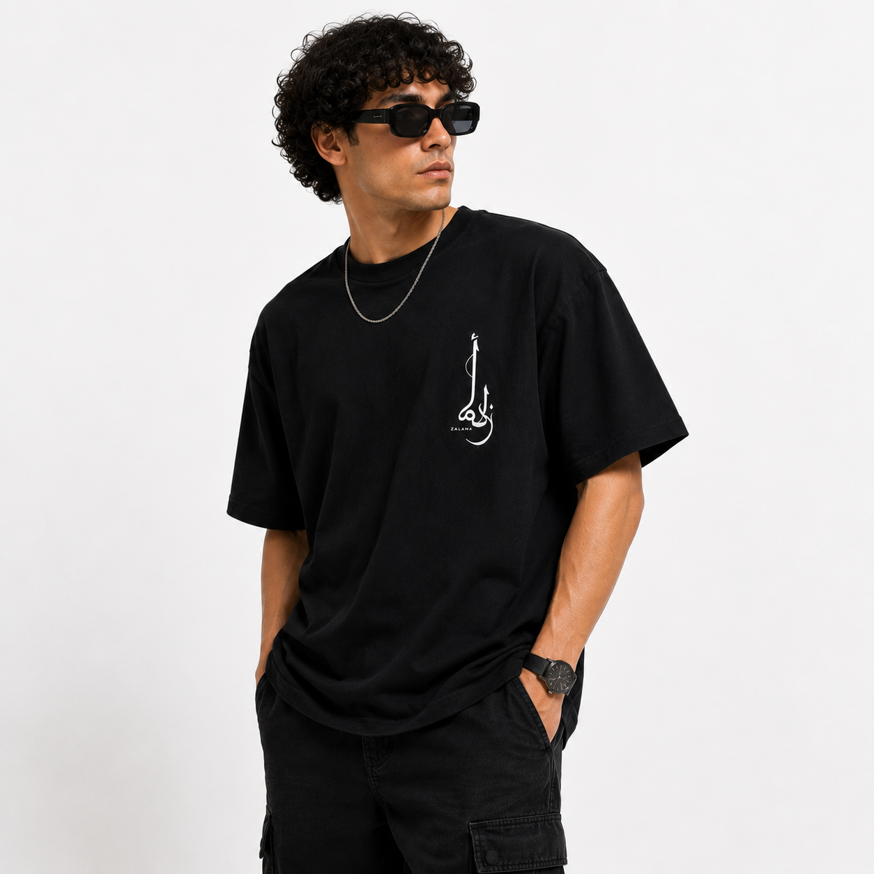 Zalama Consequences Oversized Streetwear T-Shirt - Black