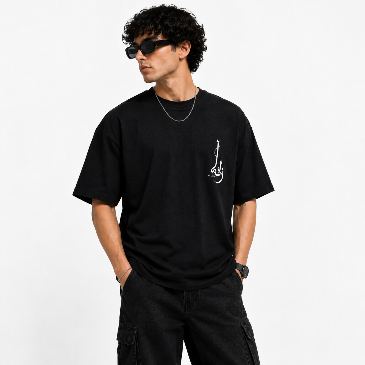 Zalama Consequences Oversized Streetwear T-Shirt - Black