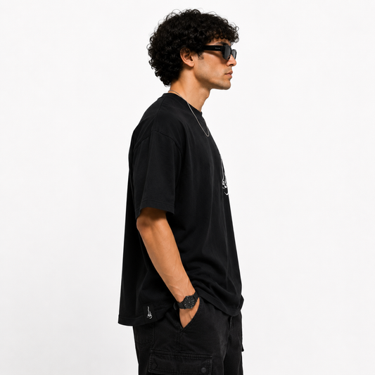 Zalama Consequences Oversized Streetwear T-Shirt - Black