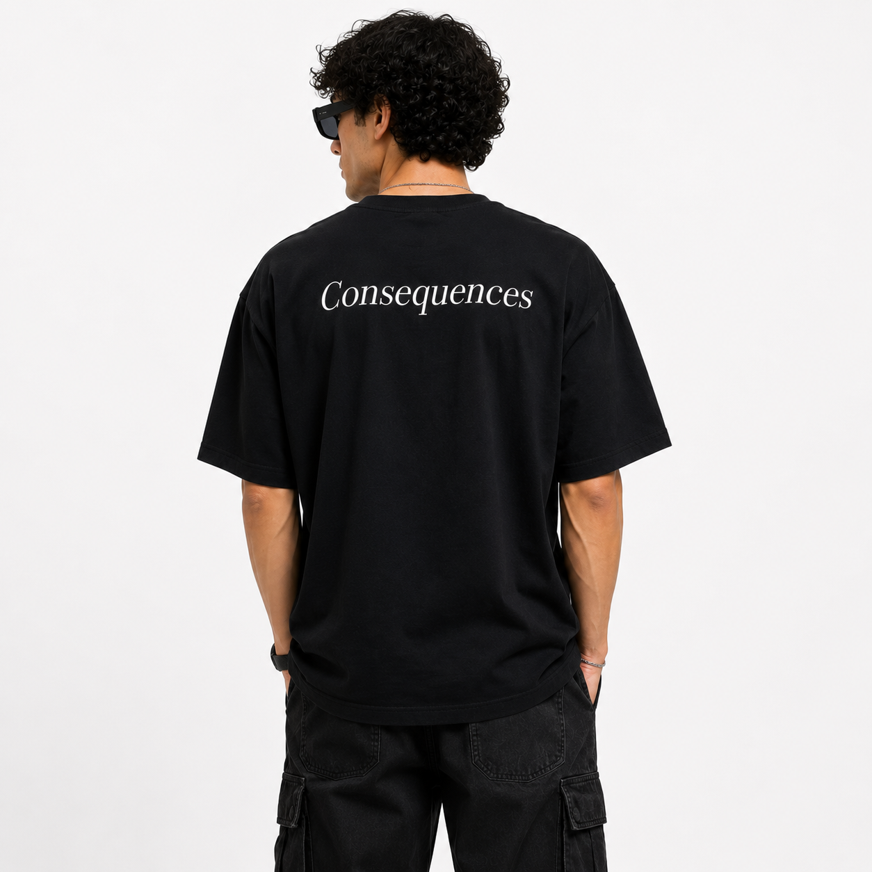 Zalama Consequences Oversized Streetwear T-Shirt - Black